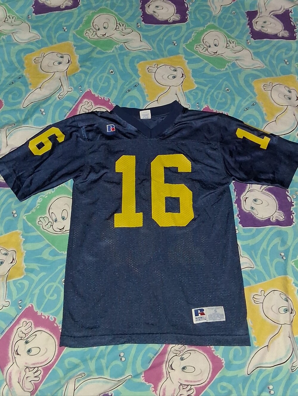 90s Russell Athletic Michigan Wolverines Vintage Football Jersey